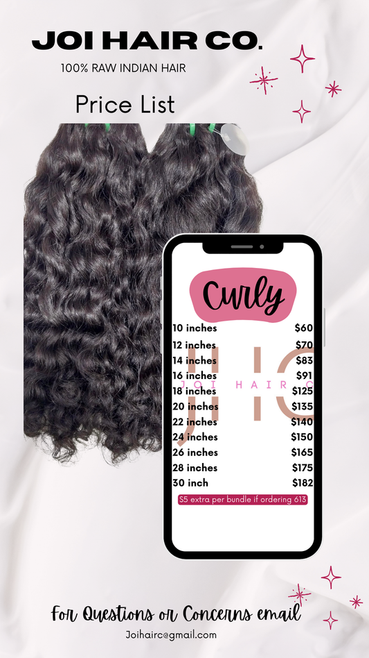 Unprocessed Indian Curly